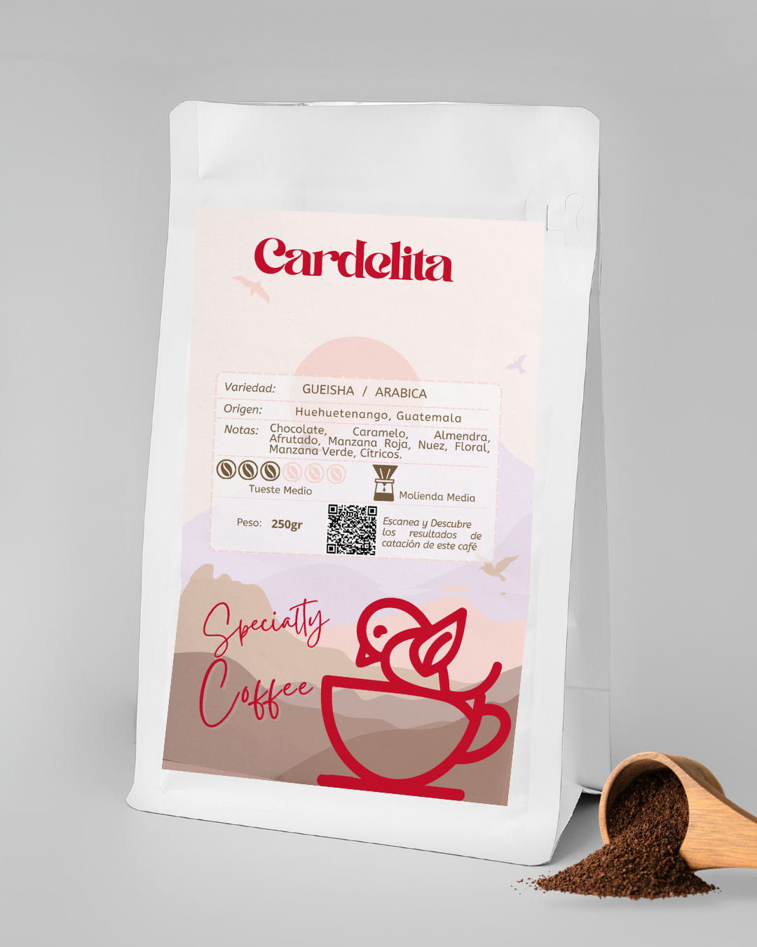 Café Geisha, Molienda Media, 250grs.
